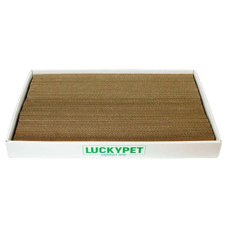 Lucky Pet Эко-царапка Подиум картон для кошек, 33x50x5 см (Бежевый/Белый): цены и характеристики