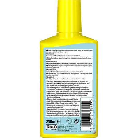 Рідкий кондиціонер для акваріума TetraAqua Crystal Water, 250 мл: ціни та характеристики