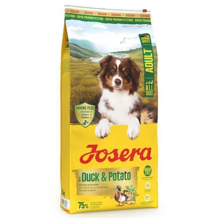 Josera Adult Duck & Potato - Сухий беззерновий корм з качкою і картоплею для дорослих собак усіх порід, 12,5 кг: ціни та характеристики