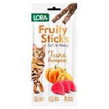 Lora Fruity Sticks Soft&Meaty Tuna Pumpkin Жевательные лакомства с тунцом и тыквой для взрослых котов, 3х5 г