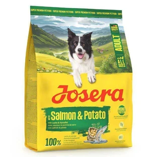 Josera Adult Salmon & Potato – сухой беззерновой корм с лососем и картофелем для собак всех пород, 900 г.