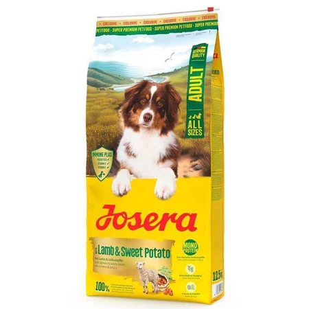 Josera Adult Lamb &Sweet Potato - Сухий беззерновий корм з ягням і бататом для собак, 900 г: ціни та характеристики
