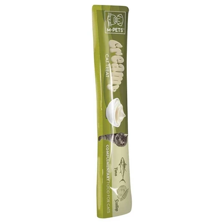 M-Pets Creamy Cat treat Tuna&Scallop Ласощі Крем з тунцем та морськими гребінцями для котів, 60 г: ціни та характеристики