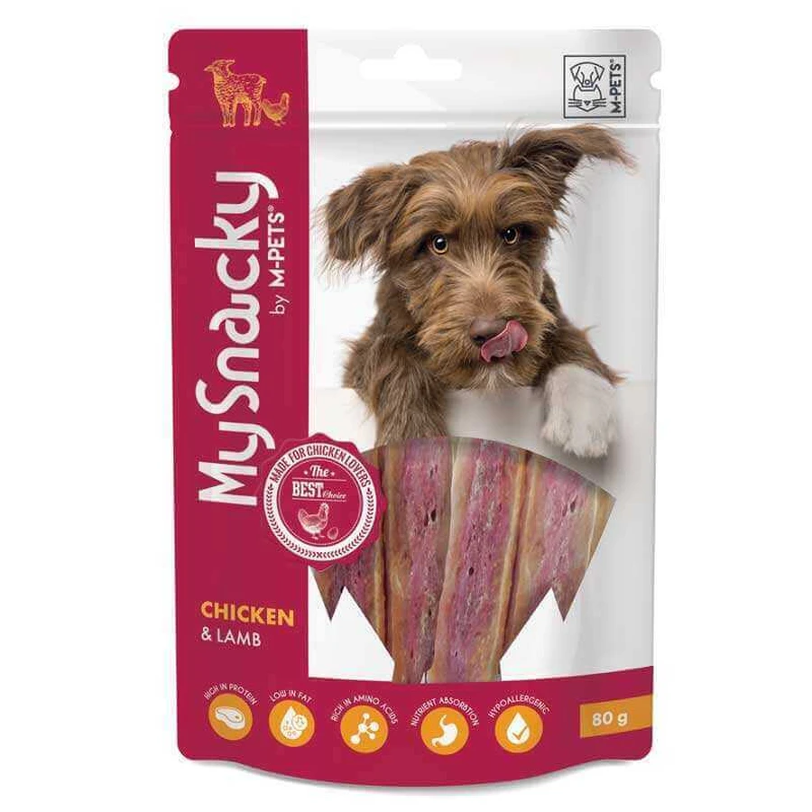 M-Pets Chicken&Lamb Ласощі з куркою та ягням для собак, 80 г: ціни та характеристики