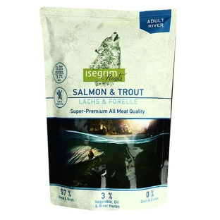 Isegrim Pouch Roots Salmon & Trout Консервований корм з лососем і фореллю для дорослих собак, 410 г