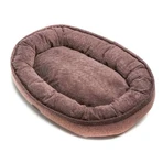 Harley & Cho (Харлі енд Чо) Donut Soft Touch Brown - Овальний лежак для собак, 110х80х23 см (Коричневий): ціни та характеристики