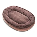 Harley & Cho (Харли энд Чо) Donut Soft Touch Brown - Овальный лежак для собак, 110х80х23 см (Коричневый)