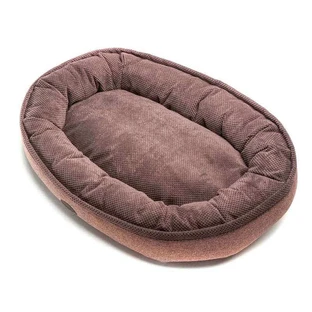 Harley & Cho (Харлі енд Чо) Donut Soft Touch Brown - Овальний лежак для собак, 110х80х23 см (Коричневий)
