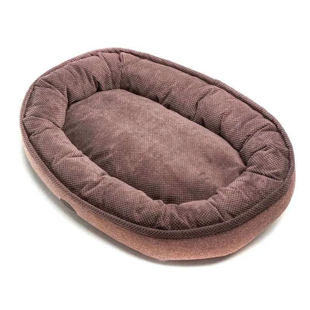 Harley & Cho (Харлі енд Чо) Donut Soft Touch Brown - Овальний лежак для собак, 110х80х23 см (Коричневий): ціни та характеристики