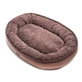 Harley & Cho (Харлі енд Чо) Donut Soft Touch Brown - Овальний лежак для собак, 110х80х23 см (Коричневий)