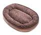 Harley & Cho (Харлі енд Чо) Donut Soft Touch Brown - Овальний лежак для собак, 110х80х23 см (Коричневий)