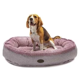 Harley & Cho (Харлі енд Чо) Donut Soft Touch Pink - Овальний лежак для собак, 110х80х23 см (Рожевий)