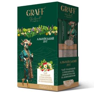 Чай травяной Graff Альпийский луг в фильтр-пакетах по 2,5 г №15