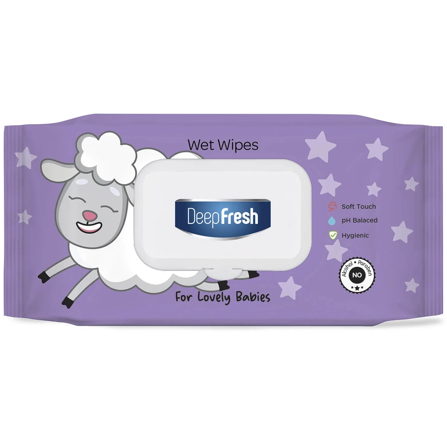 Серветки вологі Deep Fresh Lovely Babies Little Lamb для дітей з клапаном № 120: ціни та характеристики