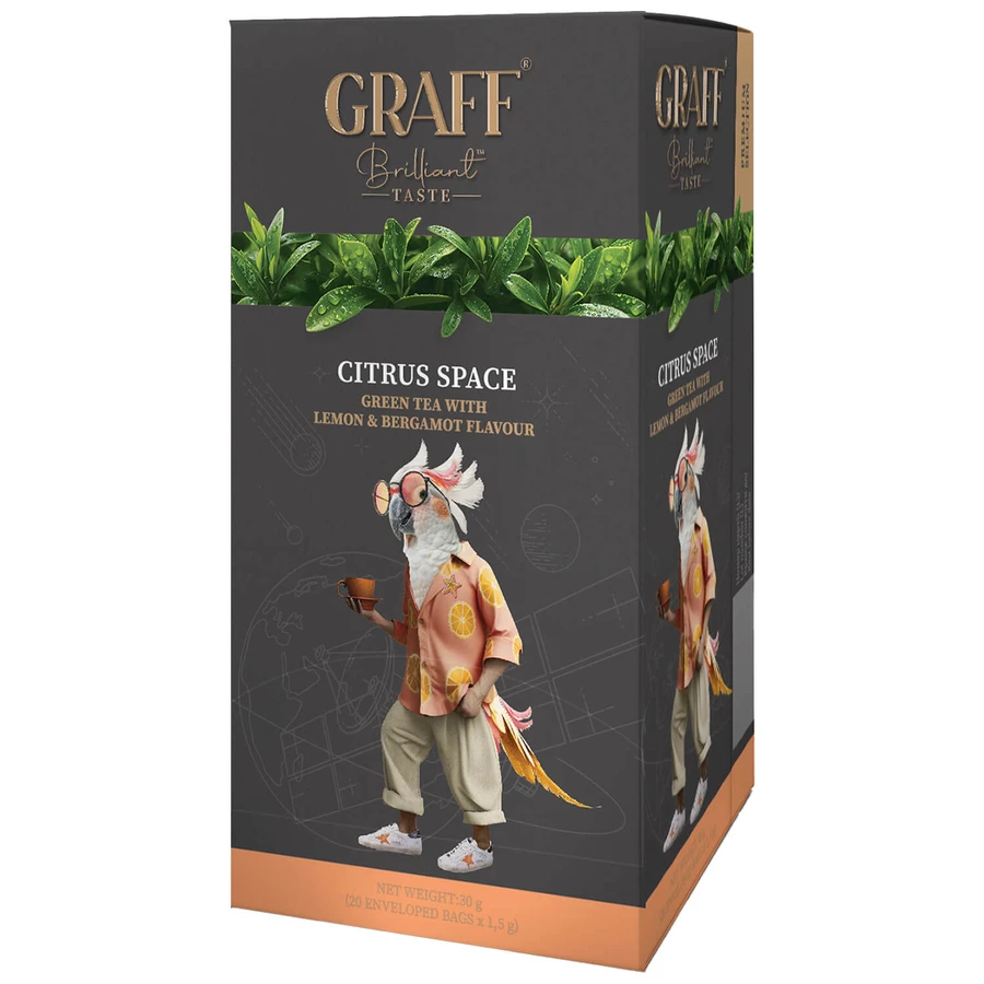 Чай зеленый Graff Цитрусовый космос в фильтр-пакетах по 1,5 г №20: цены и характеристики