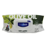 Салфетки влажные Deep Fresh Green Nature Olive Oil/Green Tea с клапаном № 120