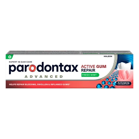 Зубна паста Parodontax Активне відновлення ясен свіжа м’ята 75 мл: ціни та характеристики