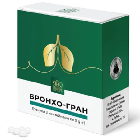 Бронхо-гран гранулы по 5 г №2 в конт. с дозат.: цены и характеристики