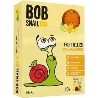 Натуральний фруктовий мармелад Bob Snail Яблуко-Груша-Лимон 90 г
