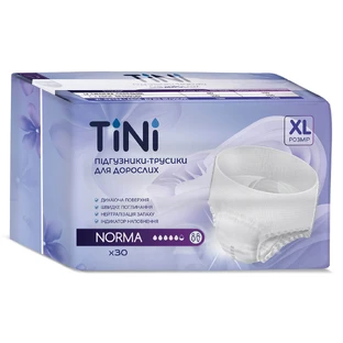 Підгузки-трусики для дорослих TіNі Norma, розмір XL, 30 штук
