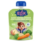 Пюре овочеве дитяче Elfik Magic батат, морква, броколі з 6-ти місяців 80 г: ціни та характеристики