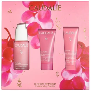 Набор Сaudalie Vinohydra Serum Set 2025 Сыворотка гиалуроновая 30 мл + Увлажняющий гель увлажняющий 30 мл + Маска-крем увлажняющая 15 мл