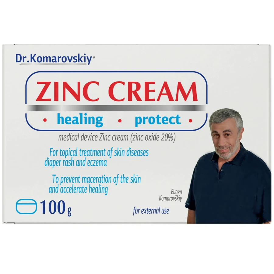 Цинк Dr.Komarovskiy крем у банці по 100 г: ціни та характеристики
