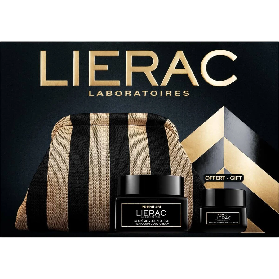 Набор Lierac Premium Премиум роскошный крем для лица 50 мл + Премиум крем для контура глаз 20 мл + Косметичка: цены и характеристики