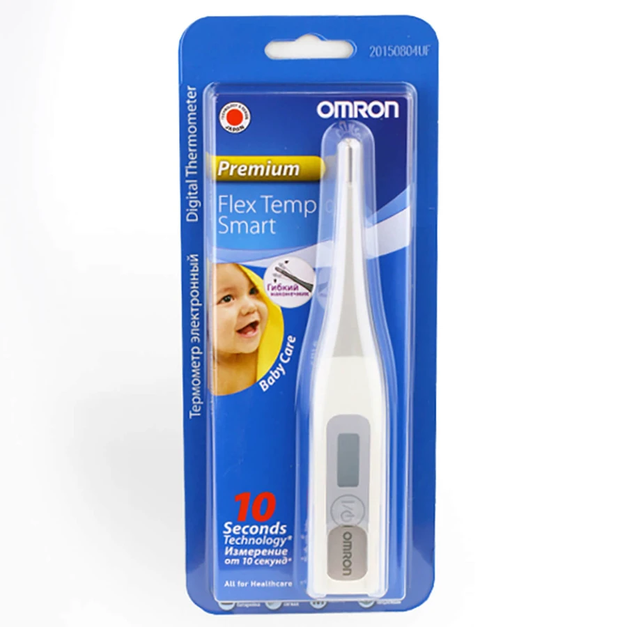 Термометр медичний Omron Flex Temp Smart МС-343F - E4 цифровий з гнучким наконечником: ціни та характеристики