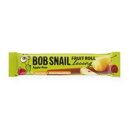Натуральна фруктово-ягідна цукерка Bob Snail Fruit Roll Looong яблучно-грушева 15 г: ціни та характеристики