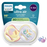Пустушка силіконова Avent Ultra Air SCF087/04, 0-6 місяців, №2