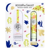 Набор Roger & Gallet Fleur D'Osmanthus Цветок османтуса Вода ароматизированная 30 мл + Крем для рук 30 мл 