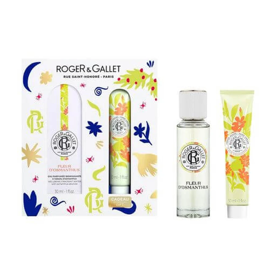 Набор Roger & Gallet Fleur D'Osmanthus Цветок османтуса Вода ароматизированная 30 мл + Крем для рук 30 мл : цены и характеристики