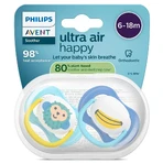 Пустушка силіконова AVENT SCF 080/26 Ultra air від 6 до 18 місяців 2 шт : ціни та характеристики