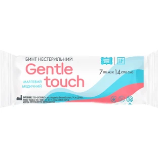 Бинт Gentle touch, нестерильний, 7 м х 14 см