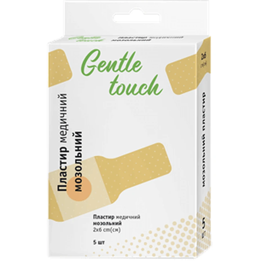 Пластырь Gentle touch медицинский мозольный 2 см x 6 см №5: цены и характеристики