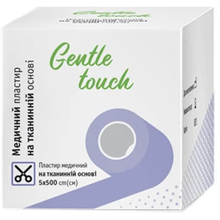 Пластырь Gentle touch  медицинский на тканевой основе 5 см х 500 см