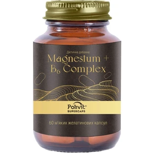Поливит Supercaps Magnesium+B6 Complex (Суперкапс Магнезиум+B6 Комплекс) капсулы №60
