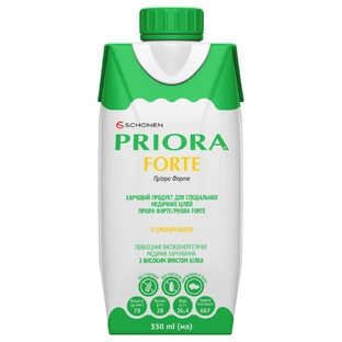 Харчування для спеціальних медичних цілей Priora Forte для дорослих та дітей від 3 років зі смаком ванілі 330 мл
