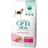 UAnimals Сухой корм для собак Optimeal для средних пород со вкусом индейки 1.5 кг