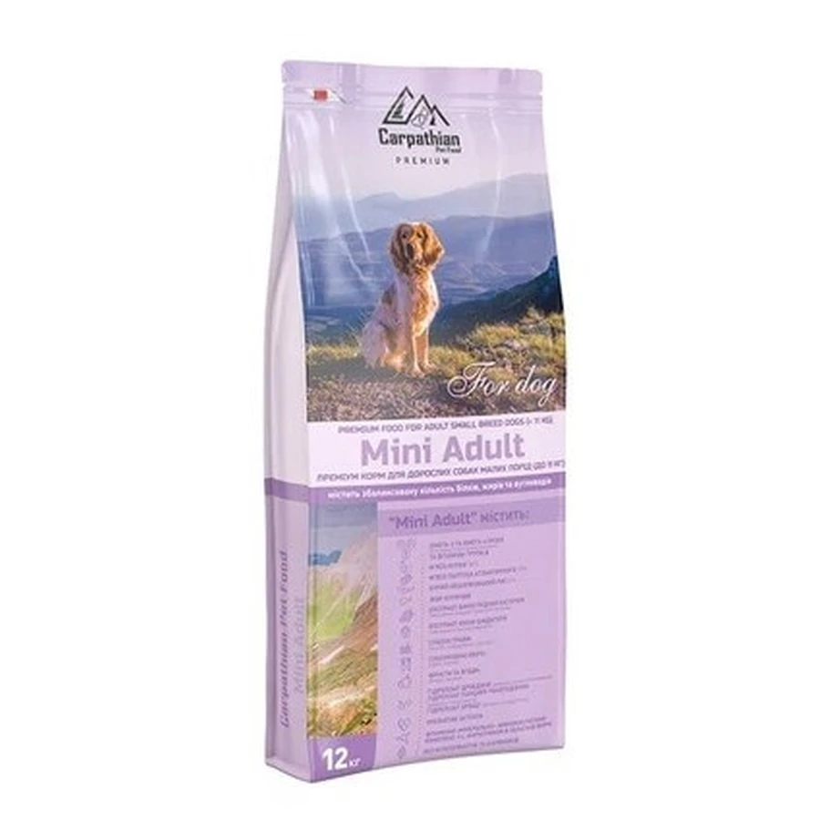 UAnimals Сухий корм для собак Carpathian Pet Food Mini Adult 12 кг: ціни та характеристики