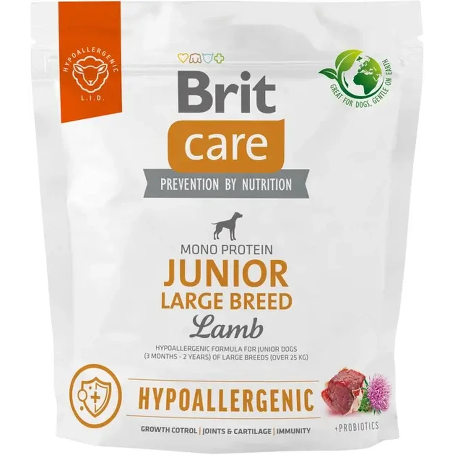 UAnimals Brit Care Dog Hypoallergenic Junior Large Breed Сухий корм з ягням для молодих собак великих порід 1 кг: ціни та характеристики