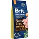 UAnimals Brit Premium by Nature JUNIOR M Сухий корм з куркою для цуценят і молодих собак середніх порід 15 кг