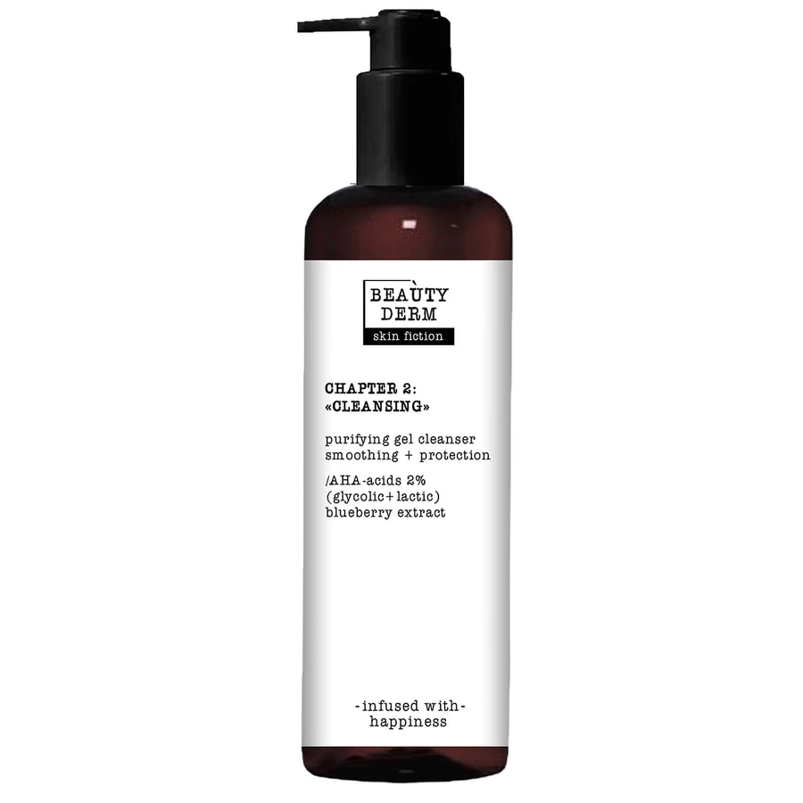 Гель для умывания Beauty Derm Skin Fiction с AHA-кислотами и черникой 200 мл: цены и характеристики