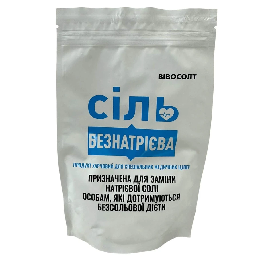 Соль безнатриевая Вивосолт продукт пищевой для специальных медицинских целей пакет, 100 г: цены и характеристики