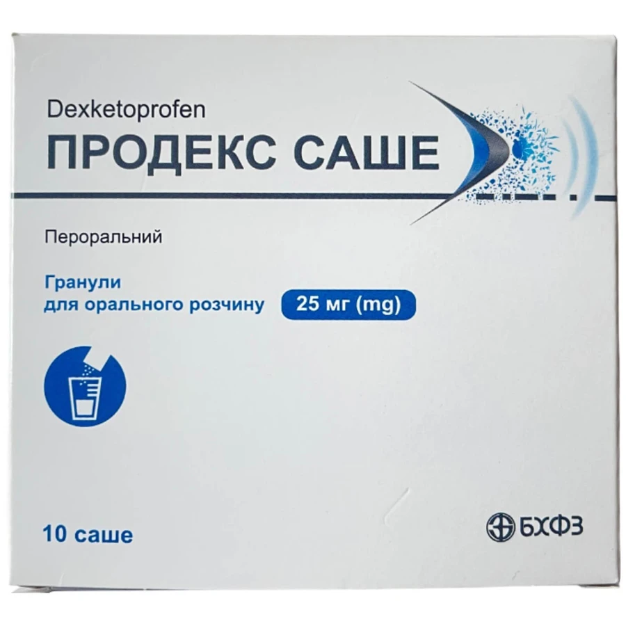 Продекс гранулы д/ор. р-на по 25 мг в саше №10: цены и характеристики