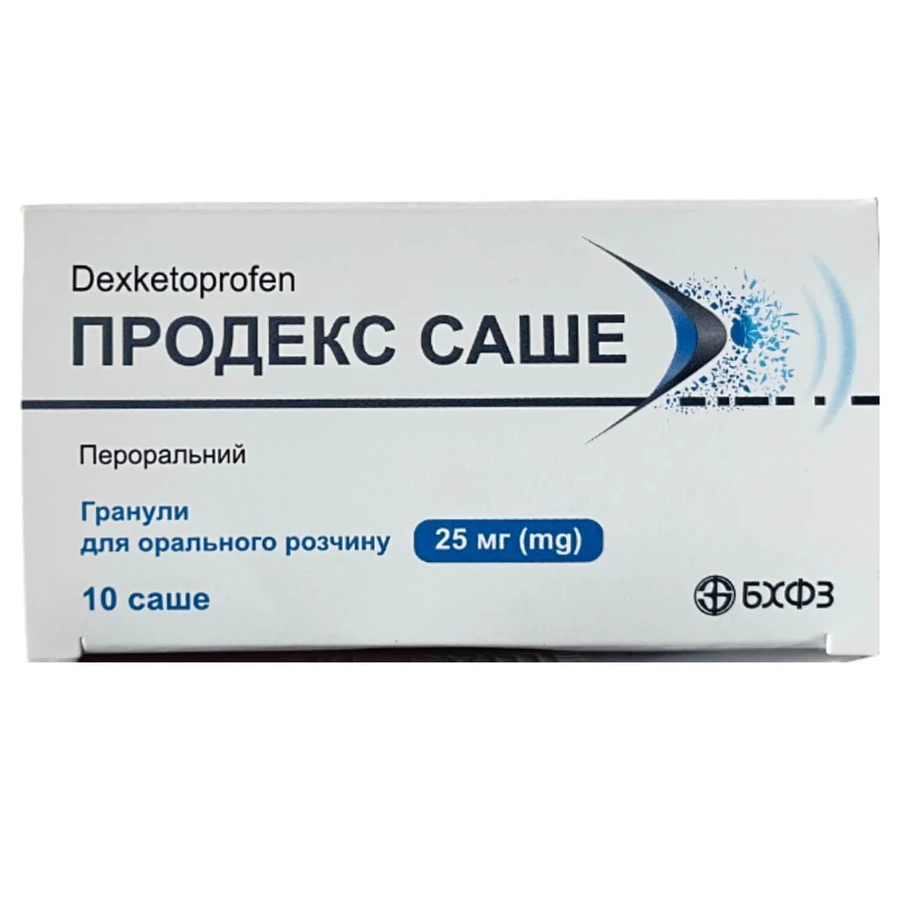 Продекс гранулы д/ор. р-на по 25 мг в саше №10: цены и характеристики