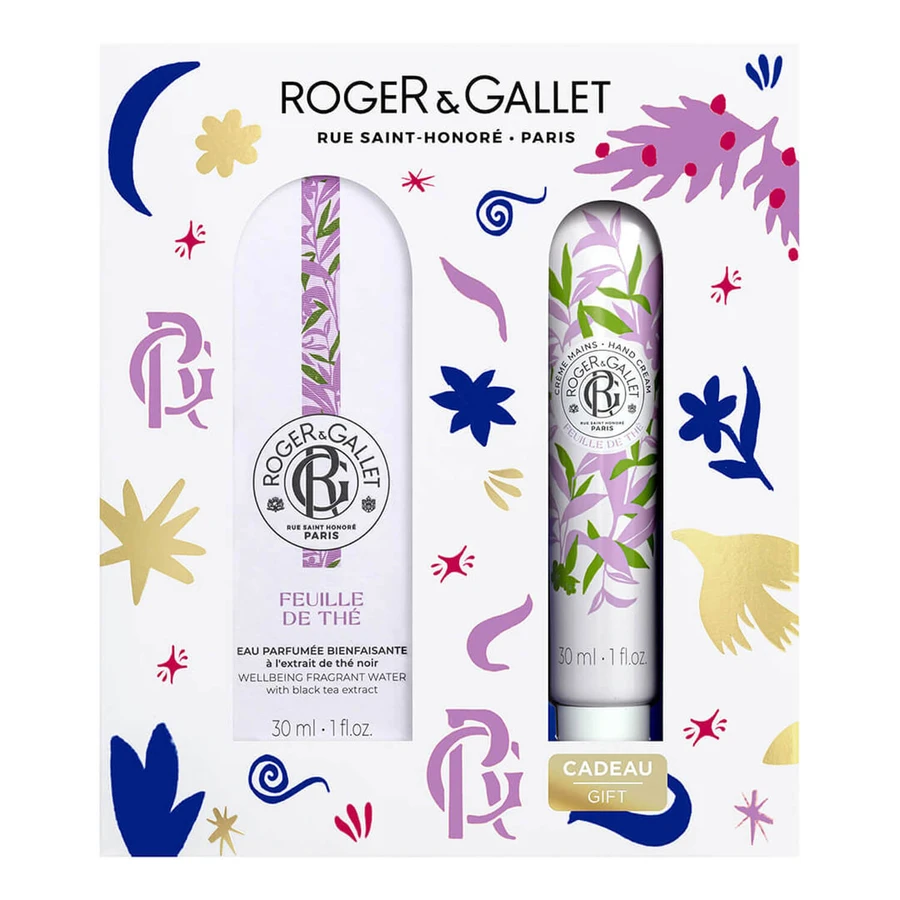 Парфумований жіночий набір Roger & Gallet Feuille De The Чайне листя Парфумована вода, 30 мл + Крем для рук, 30 мл: ціни та характеристики