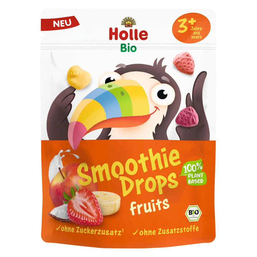 Сублімована фруктова суміш Holle Bio, Smothie Drops, від 3 років, 15 г: ціни та характеристики