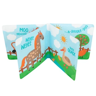 Canpol Babies, мягкая книжка для купания с пищалкой, ферма, от 6 месяцев, 1 шт.